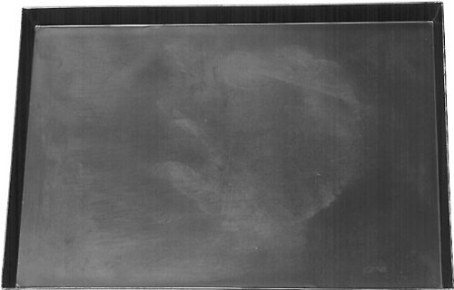 getgastro Pizzablech Blaublech Backblech viereckig 60cm x 60cm x 3 cm