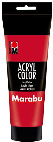 Marabu 120125031 - Acrylcolor, 225 ml, Ciliegia