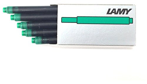 Lamy Fountain Pen Ink Cartridges, Green Ink, Pack of 20 (LT10GR)