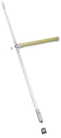 Tesa Assa Abloy Dispositivo antipánico de deslizamiento de sobreponer con dos/tres puntos de cierre central, alto y bajo de la gama Top con acabado lima-gris