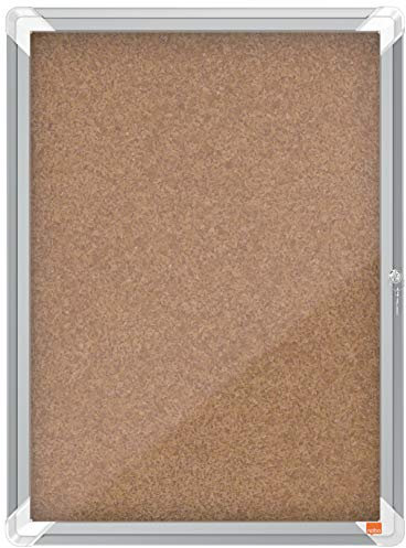 Nobo, Vitrine d'intérieur, Certifiée NF Collectivité et Education, Fond Liège, 4xA4, 493x667mm, Porte battante, Gamme Premium Plus, 1902561