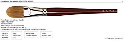 Da Vinci - 1865j - Pinceau langue de chat, en poil de bœuf, n°16