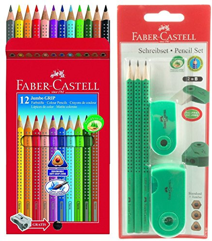 FABERCASTELL Sonderset Farbstifte + Bleist.RadiererSpitzer