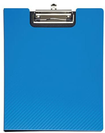 MAUL Schreibmappe A4 MAULflexx | Klemmbrettmappe im A4 Format für Dokumente | strapazierfähige Konferenzmappe | einschiebbare Aufhängöse | Mappe mit Bügelklemme für loses Papier | Blau