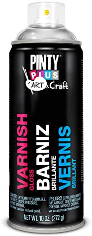 Barniz spray PINTYPLUS ART & CRAFT 520cc Brillo