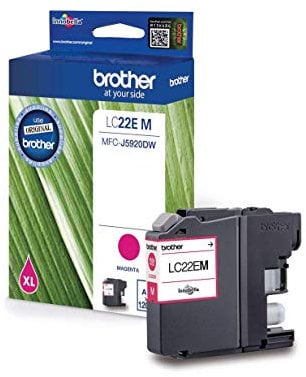 Brother LC22EM LC-22EM,Magenta,Original Tintenpatrone für Brother MFC-J5920DW