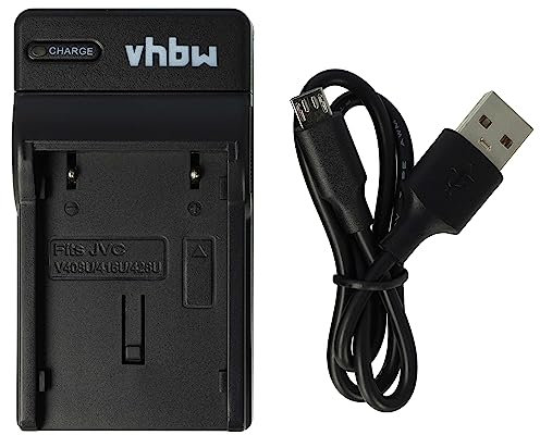 vhbw Chargeur Compatible avec JVC CU-VH1, D200, 4000US, CU-VH1US GR-33, D20, D2000, D200U caméra caméscope Action-cam - Station, témoin de Charge