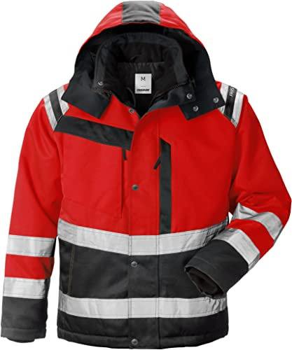 Fristads 119630 Kansas Workwear Warnjacke Hi-Vis rot/schwarz L