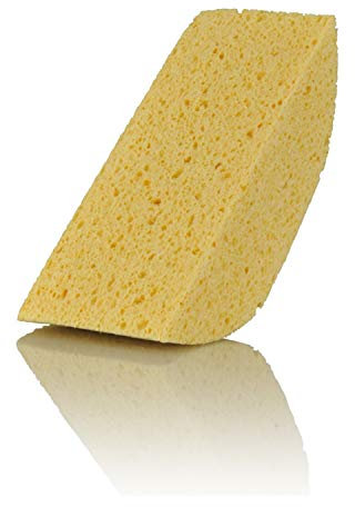 NIGRIN 71701 Viskose-Schwamm halbrund, ohne Profil, Gelb