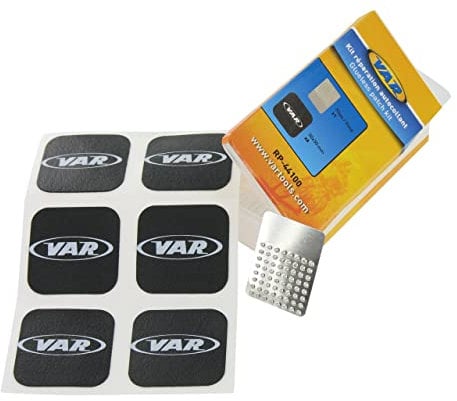 Var Kit Parches Autoadhesivos Herramientas de Mano para Bicicletas, Adultos Unisex, Multicolor, Talla Única