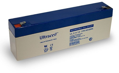 Goobay 3er Set Blei-Akku (Ultracell) 12 V, 2,4 Ah (Faston 187-4,8mm)
