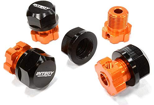 Integy RC Model CNC Machined 17mm Wheel Hex (4) +0mm Offset for T-Maxx, 1/10 Revo & Summit
