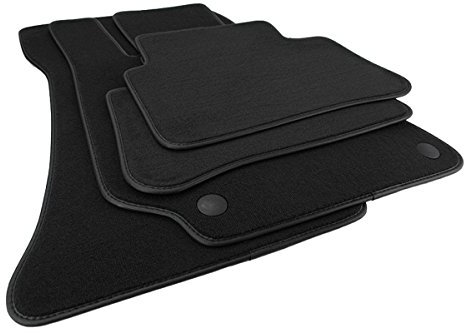 kfz-premiumteile24 Fußmatten Velours Kompatibel mit E-Klasse W212 S212 CLS X218 Shooting Brake Automatten Stoffmatten Premium Qualität Autoteppiche