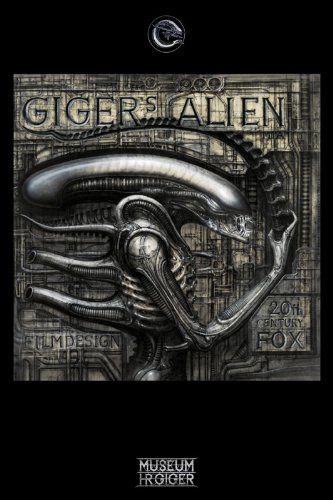 Laminiertes/verkapselter H.R Poster Necromonicon + Alien Poster Maßnahmen 91,4 x 61 cm (91,5 x 61 cm
