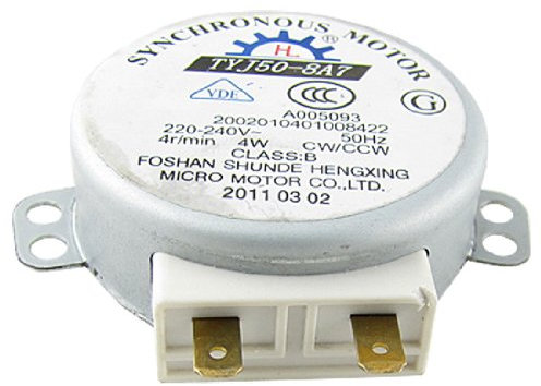Sourcingmap Microwave Oven Turntable Synchronous Motor 4W AC 220-240V 4RPM CW/CCW