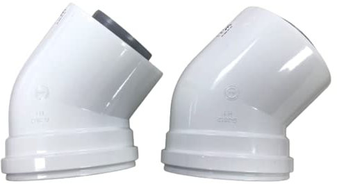 Ideal 203131 NA 45 Degree Flue elbow kit (Pair of 2),