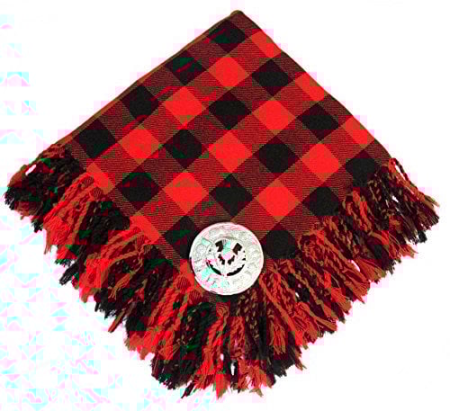 Tartanista - Herren Fly Plaids für Kilt - mit Brosche - Rob Roy MacGregor