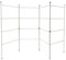 JVL 11-004 Caravan Indoor/Outdoor Four Panel Folding Clothes Airer Laundry Dryer, Plastic/Metal, White