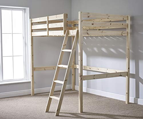 STRICTLY BEDS&BUNKS Limited Celeste High Sleeper Loft Bunk Bed, 3ft Single