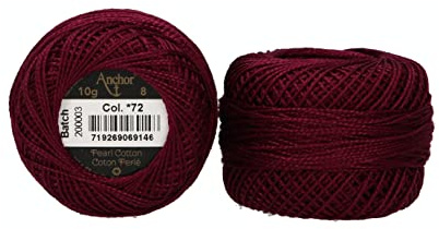 Pearl Cotton No. 8, 10g, BlackBerry Dark