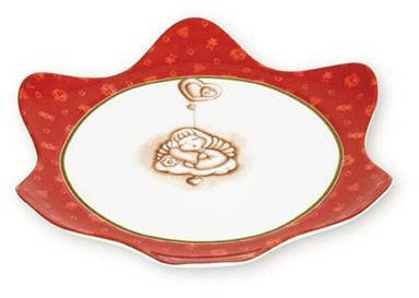 Goebel Thun Dolce Natale - Piatto da torta Casa - Caffe al Volo