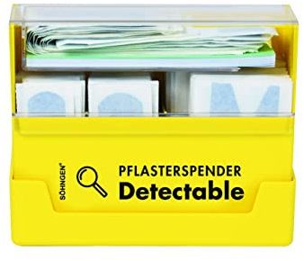 Söhngen Pflasterspender DETECTABLE (Spender gefüllt, inkl. 130 Wundpflaster, in verschiedenen Größen, Pflasterbox)