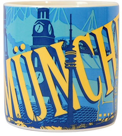 benu 95407 Porzellanbecher München Skyline