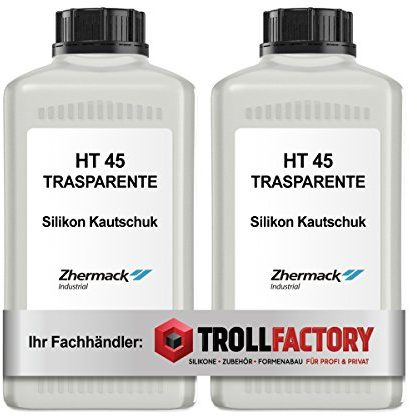 Zhermack HT 45 - Silicone Trasparente, 1 + 1 kg