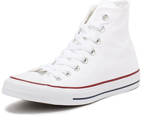 Converse All Star Hi Canvas Sneakers, Optical White, 42.5 EU