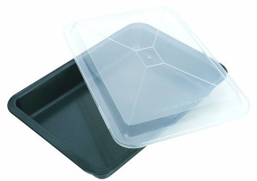 Tescoma 623042 Delicia Teglia Rettangolare Alta con Coperchio in Plastica, 36 x 25 x 5.5 cm