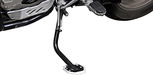 SW-MOTECH Seitenständerfuß-Verbreiterung Schwarz/Silbern. BMW R1200GS / R1200GS Adventure.
