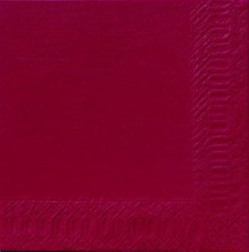 Duni Zelltuch-Servietten bordeaux 33x33cm 3-lagig 1/4-Falz 4x250 Stück