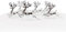 Reindeer Plastic Cake Topper Picks Silver