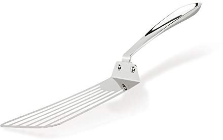 All-Clad T198 Pfannenwender, Edelstahl, flexibel, mit Schlitzen, silberfarben