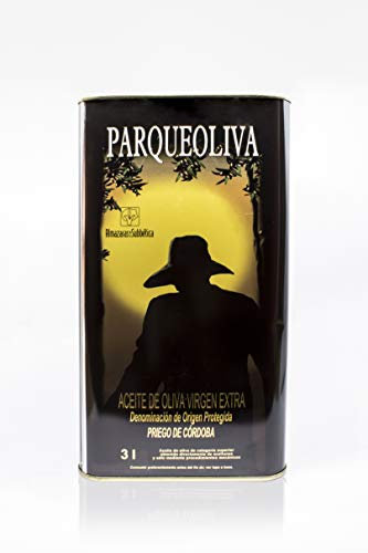 PARQUEOLIVA Aceite de oliva virgen extra. Caja de 4 latas x 3 litros