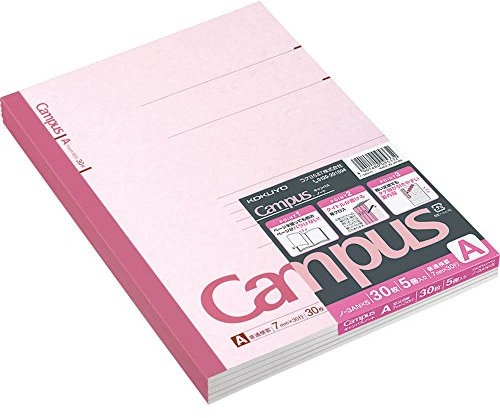 KOKUYO 5 books Pakkuno-3A x 5 S & T campus A ruled notebook (japan import)