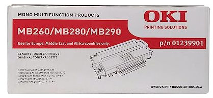 OKI 1239901 MB260, 280, 290 Tonerkartusche 3.000 Seiten, schwarz