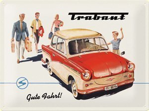 Trabant Gute Fahrt groß Blechschild geprägt