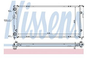 NISSENS Kühler Motorkühlung Kühler Wasserkühler Motorkühler Netzbreite 322mm Netzlänge 628mm Netztiefe 34mm 673001