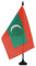 AZ FLAG - Tischflagge Malediven - 21x14 cm - Republik Malediven Tischfahne 14 x 21 Cm - Flaggen