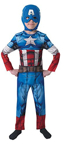 Rubie's Official Marvel Avengers Assemble Captain America Classic, Children Costume - Medium Ages 5 -6