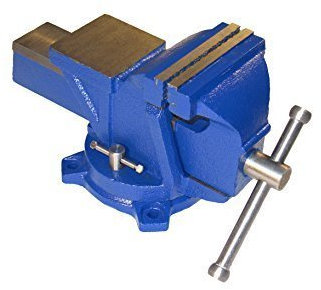 Schraubstock 100mm H mit Amboss - robuste 7 kg Ausführung 360° drehbar für Werkbank