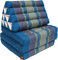 GURU SHOP Thaikissen, Dreieckskissen, Kapok, Tagesbett mit 3 Auflagen - Türkis, 30x50x160 cm, Asiatisches Sitzkissen, Liegematte, Thaimatte