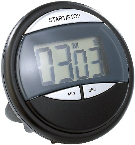 PEARL Küchentimer Magnet: Digitaler Küchen-Timer mit Magnethalterung und klappbarem Standfuß (Küchentimer Digital Magnet, Timer mit, magnetischen Befestigungen)
