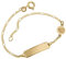 Silberkettenstore Baby- & Kinder-Gravurarmband mit Schutzengel inkl. persönlicher Gravur & Geschenksäcken in 16 cm Länge I aus echt 333 Gold gefertigt I 10 verschiedene Schriftarten