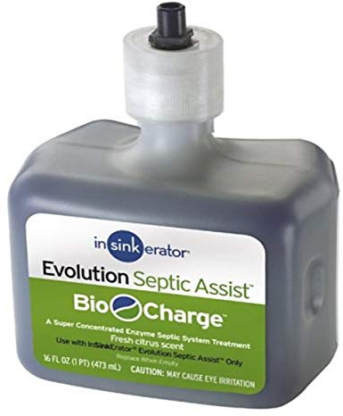 InSinkErator CG Evolution Septic Assist Bio Charge Replacement Cartridge, 16-Ounces, Blue, 12 Ounce
