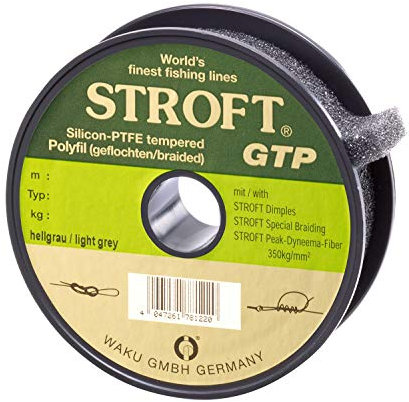 Schnur STROFT GTP Typ S Geflochtene 100m Silbergrau, 0.300mm-20kg