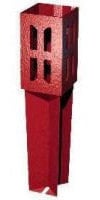 75mm 3'' x 3'' No.1123 Metpost Wedge Grip Concrete-In Post Support 1 Each RED OXIDE FINISH