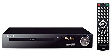 Nevir NVR-2355DVD - Reproductor DVD (TDT HD, 1080p, USB), Color Negro
