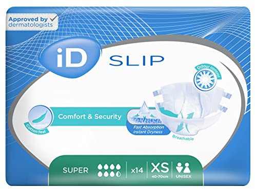 iD Expert Slip Super - Gr. X-Small (14 Stück, Unisex-Erwachsene, Urinschutz)